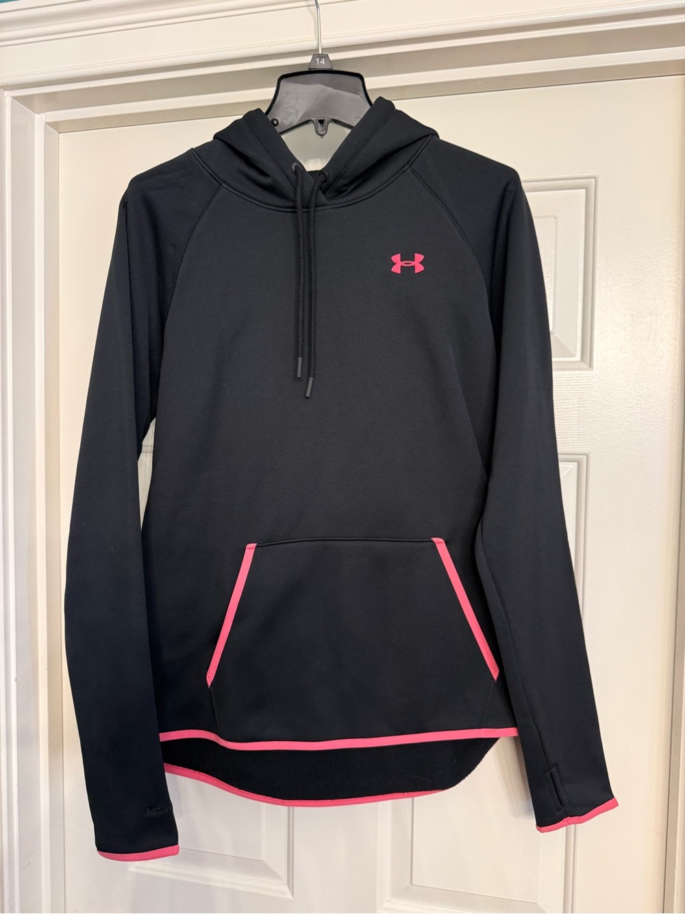 Under Armour Black Hoodie with Pink Accents